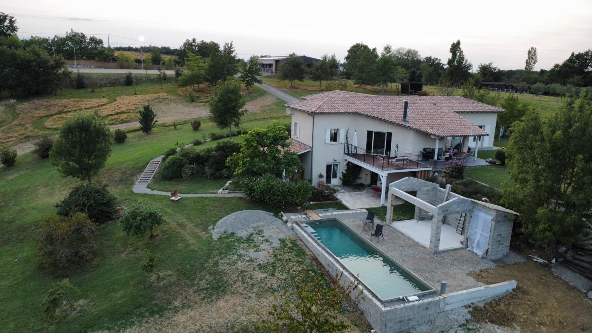Logement Entier De Charme, Gite Equestre Gers Flamarens 외부 사진